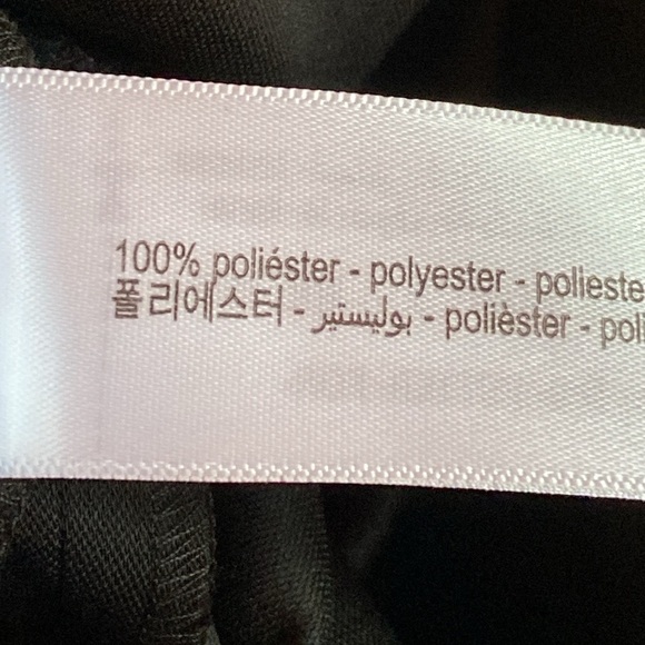 NWOT. Massimo Dutti Casual Style Black V-Neck Midi Dress with Strap. Size L. - Picture 10 of 12